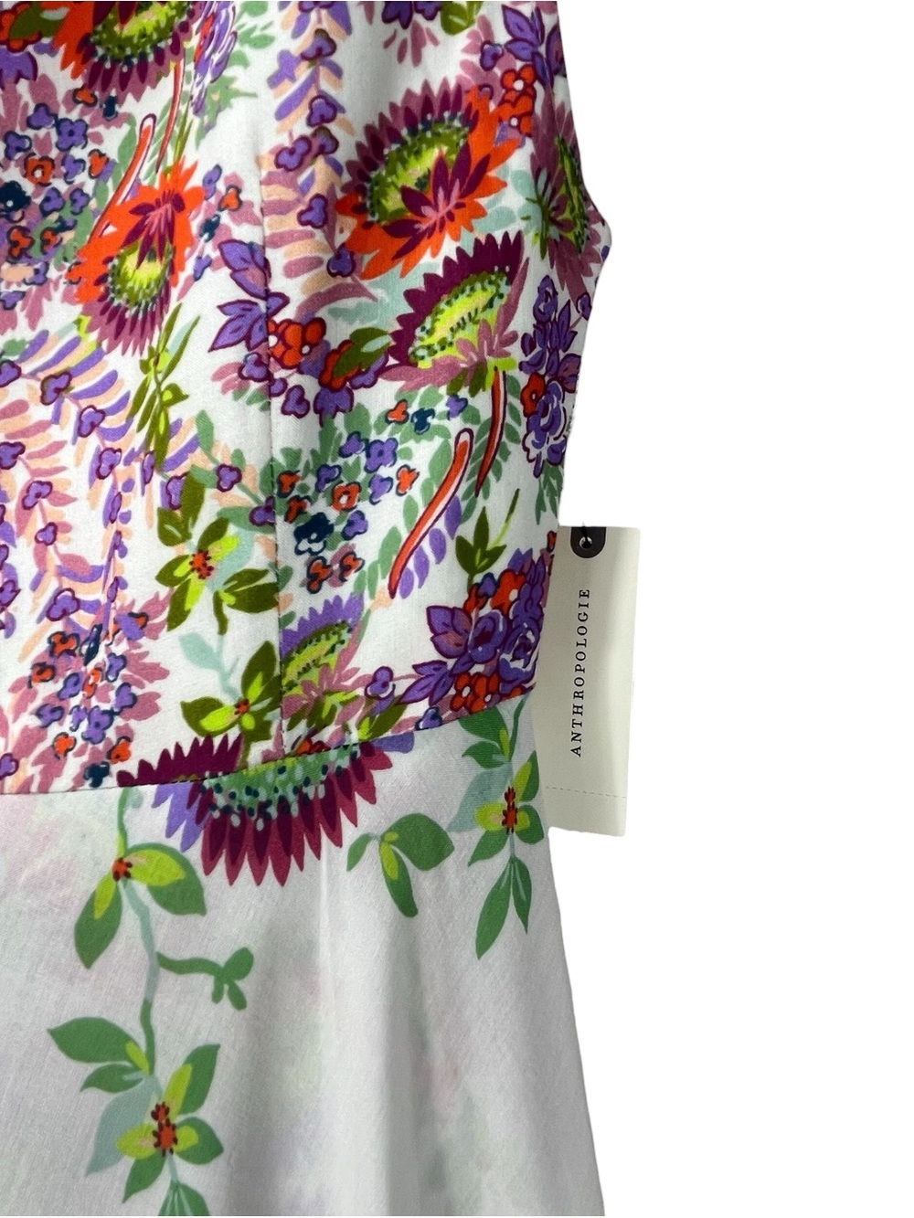 Anthropologie Women’s‎ Floral Midi Dress Size 0 Boho Viscose NWT - Picture 5 of 14